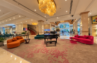 Luxurious Hotel Lobby with Grand Piano